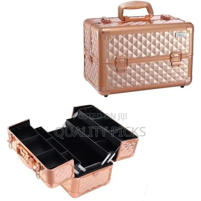 Diamond Cut Professional Beauty Makeup Cosmetic Vanity Case