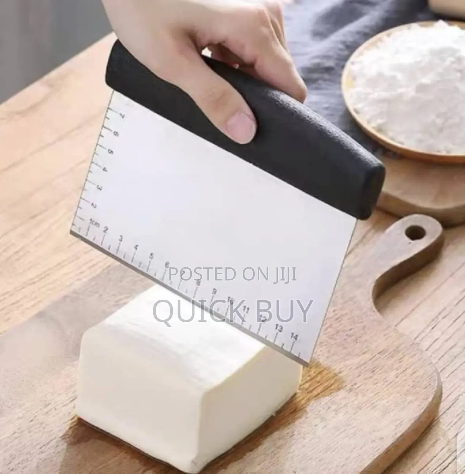 Multi-Purpose Pizza,Dough, Pastry Scraper/Chopper- Stainless