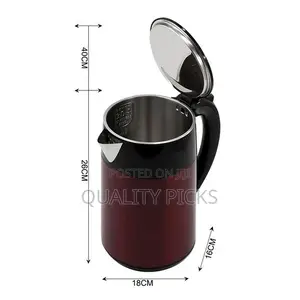 RAF 2L Electric Stainless Steel Cordless Kettle Double Layer