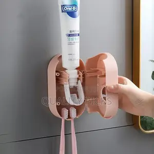 Automatic Toothpaste Squeezer Dispenser Toothbrush Holder