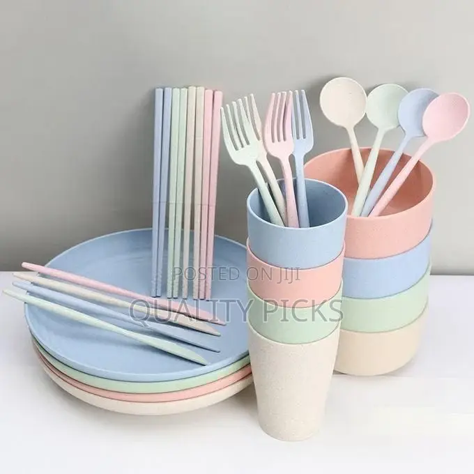 28 PCS Dinner Set, Large Dinner Plates, Cups, Bowls,