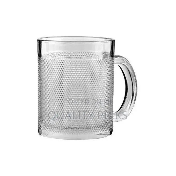 6pcs Set of Tea Coffee Glass Mugs - Transparent