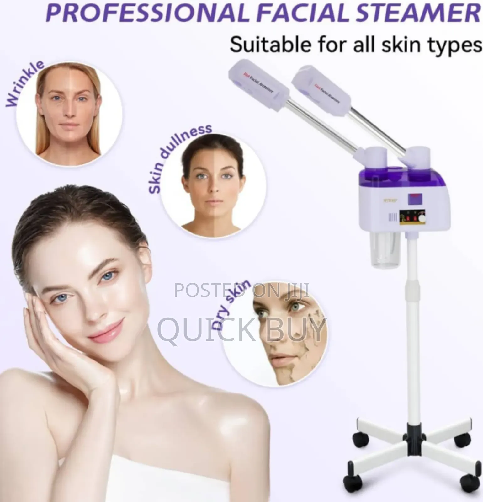 Ergonomic Professional Facial Steamer - The Beauty Clinic