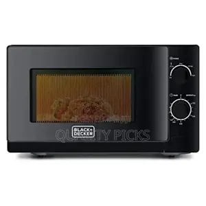 Black Decker 20 Litres Microwave Oven- Black.