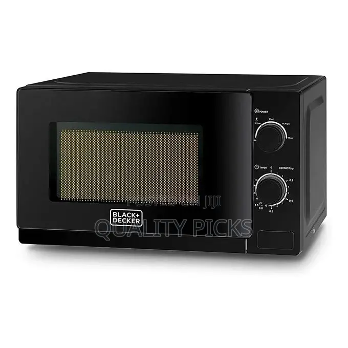 Black Decker 20 Litres Microwave Oven- Black.