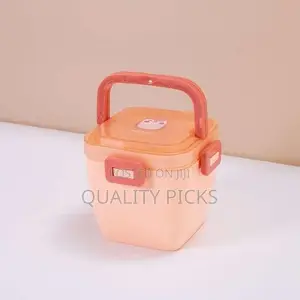 Portable Plastic Microwaveable Bento Double Layer Lunch Box