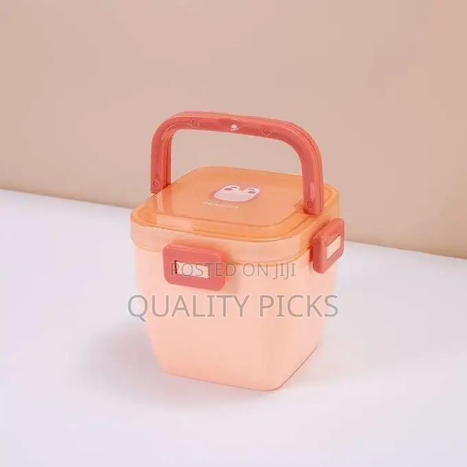 Portable Plastic Microwaveable Bento Double Layer Lunch Box