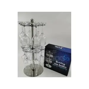 Countertop Rotating 12 Wine Glass Cup Holder Drying Rack