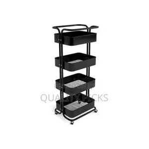 4 Tier Kitchen, Bedroom, Bathroom Storage Rack Basket