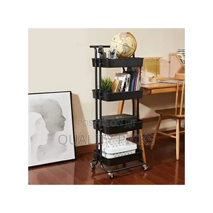 4 Tier Kitchen, Bedroom, Bathroom Storage Rack Basket