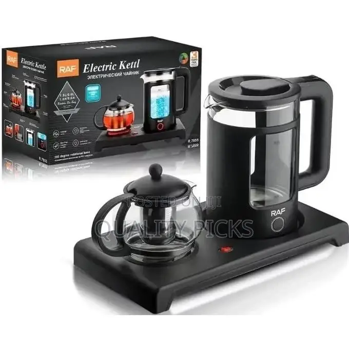 RAF Electric Kettle With Turkish Teapot European Set