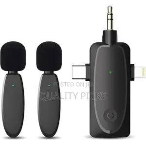3 in 1 Mini Microphone Wireless Lavalier Microphones