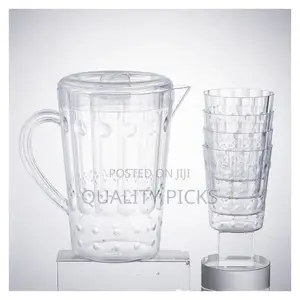 Best Plastic Water and Juice Jug 2 L With 6 PCS Glasses