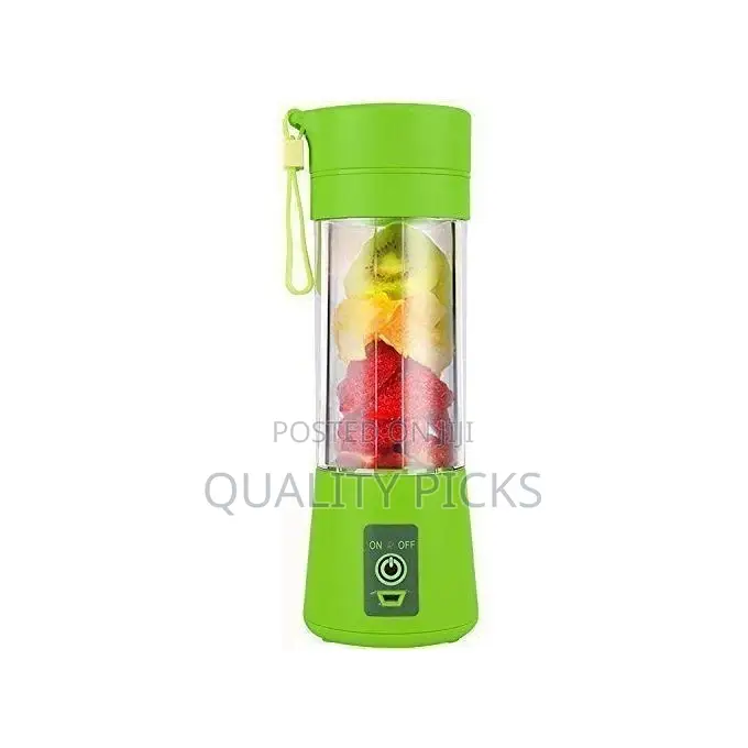 Portable and Rechargeable Blender 380ml- Multicolor
