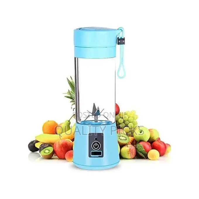 Portable and Rechargeable Blender 380ml- Multicolor