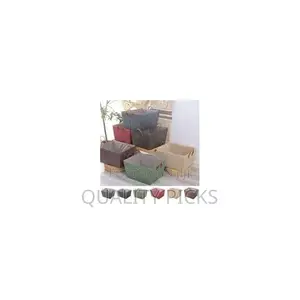 3 Pack Rectangle Woven Handmade Laundry Hamper Storage