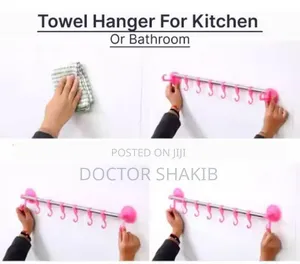 Bathroom/ Kitchen Tower Hanger With Hooks