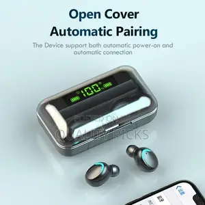 Wireless Fingerprint Touch Bluetooth 5.0 Earphone With Mic