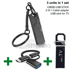 128 GB OTG Usb Flash Drive Adapter Type C 3 Units in 1 Set