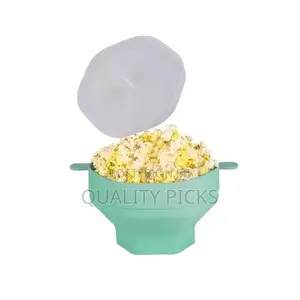 Silicone Microwave Popcorn Bowl Foldable Popcorn Maker