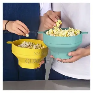 Silicone Microwave Popcorn Bowl Foldable Popcorn Maker