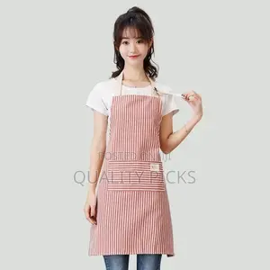 Fashionable Striped Apron for Women - Kitchen Oilproof