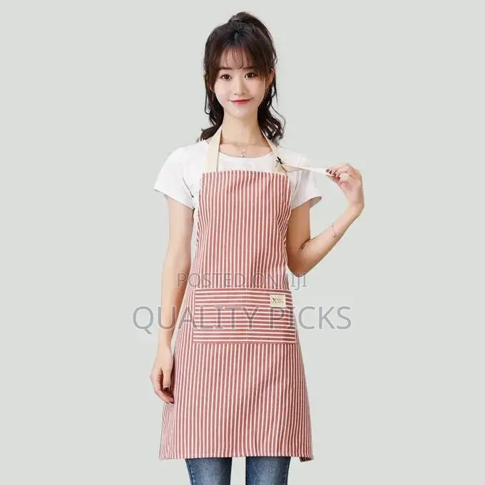 Fashionable Striped Apron for Women - Kitchen Oilproof