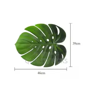 6 PC Leaf Basket Leather Placemat for Dinner Table, PU Woven