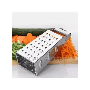 4 Sided Grater for Cutting and Slicing Vegetables - Silver