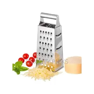 4 Sided Grater for Cutting and Slicing Vegetables - Silver