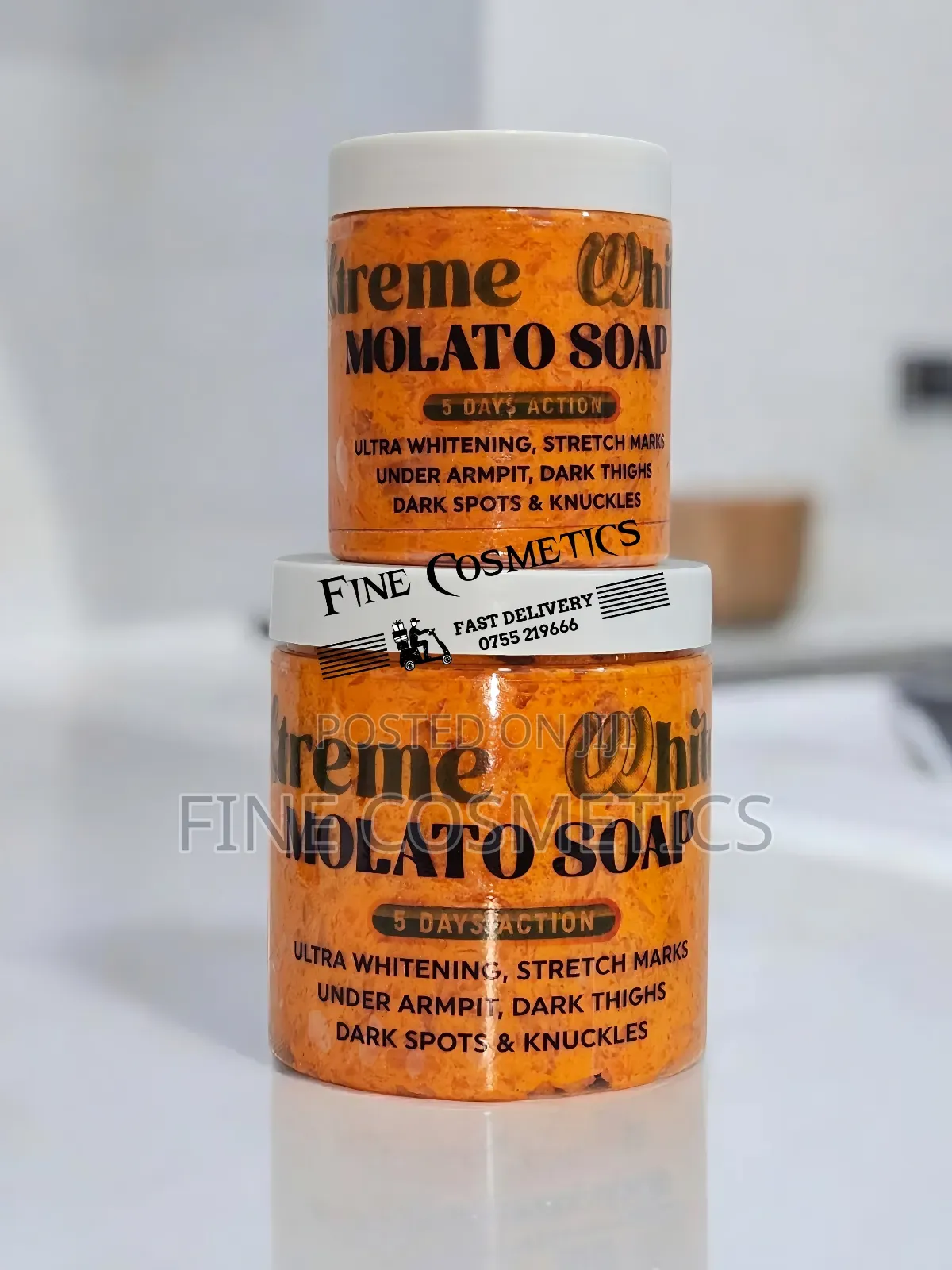 Molato Soap, 5days Thailand Ultra Lightening Jar Soap. 250g
