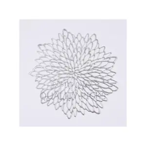 6PC Placemats Leaf Flower Place Mats Dining Hollowed