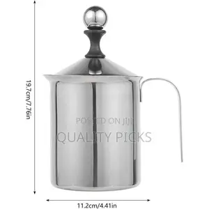 800ml Manual Milk Frother Stainless Manual Milk Frother
