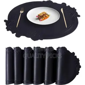 Placemats Set of 6 Table Mats Washable PVC Table Place Mats