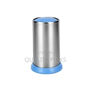 Stainless Steel Toothpick Holder Dispenser - Blue