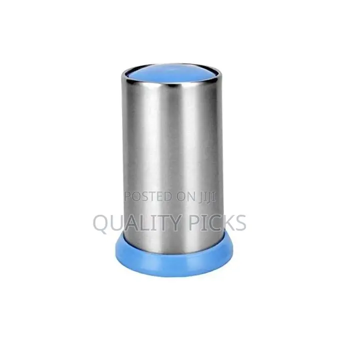 Stainless Steel Toothpick Holder Dispenser - Blue
