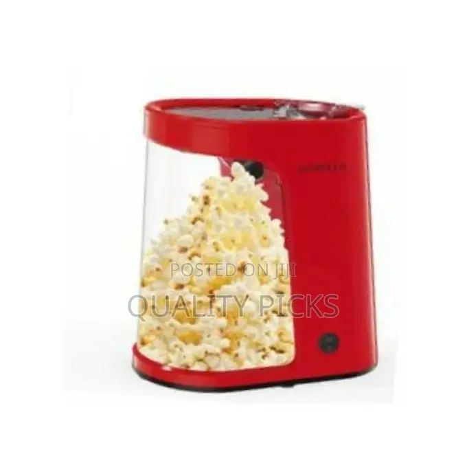 Hot Air Electric Popcorn Maker Machine - Red