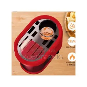 Hot Air Electric Popcorn Maker Machine - Red