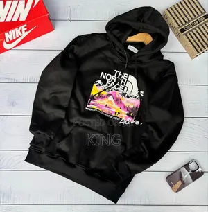The North Face Hoodie. Black Jumper