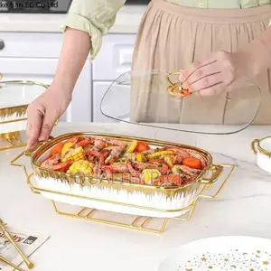 3 Piece European Style Light Luxury Casserole With Lid
