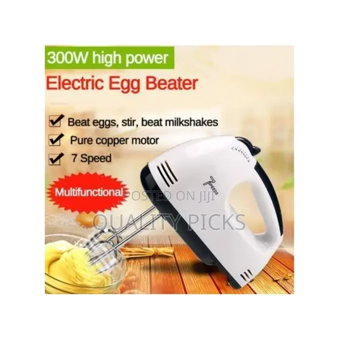 Electric Hand Mixer for Cake - White