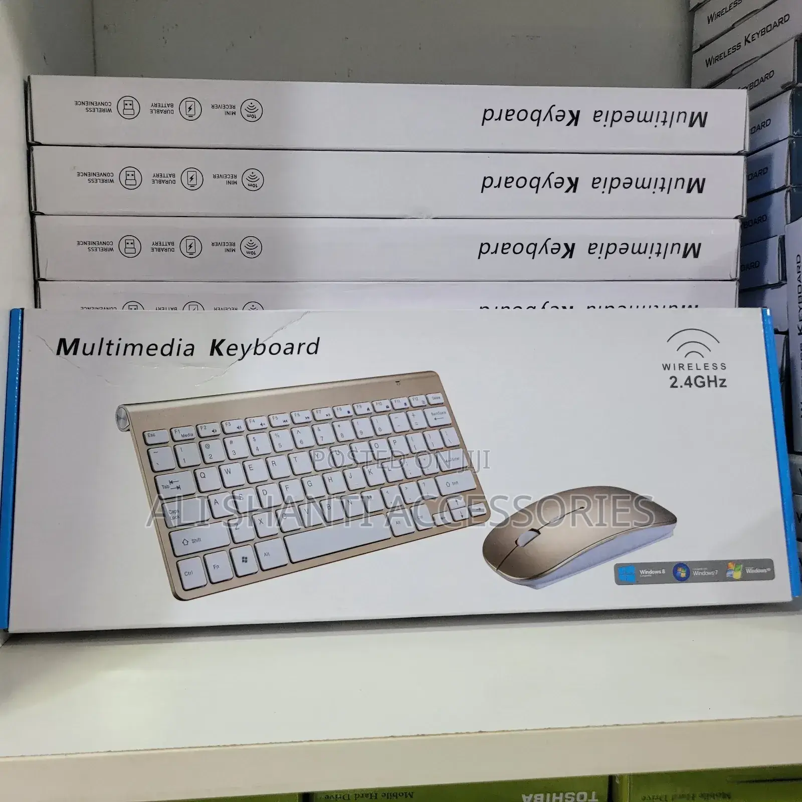 Multimedia Keyboard, Wireless Keyboard, and Mouse