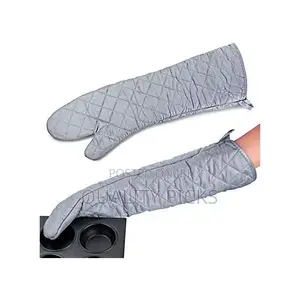 2pcs 23inch 59cm Long Cotton Oven Gloves Heat Resistant