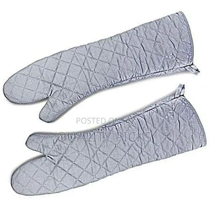 2pcs 23inch 59cm Long Cotton Oven Gloves Heat Resistant