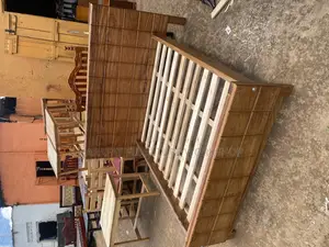 Solid Queen Walnut Tile Bed/ Bed