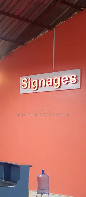 Lighting 3d Sign Post