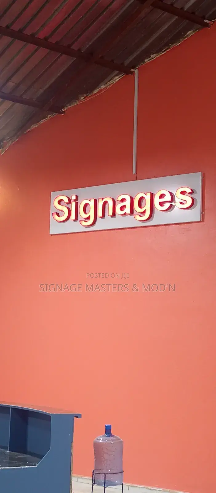 Lighting 3d Sign Post