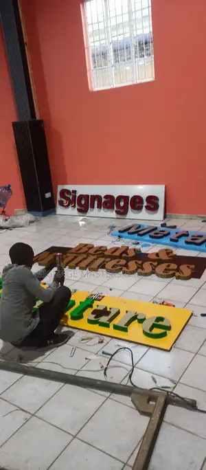 Lighting 3d Sign Post