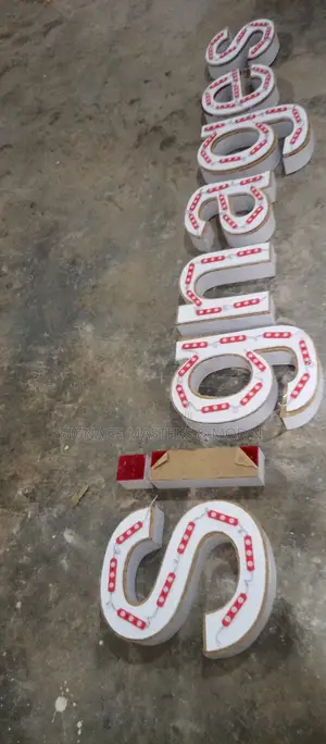Lighting 3d Sign Post