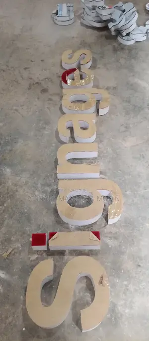 Lighting 3d Sign Post